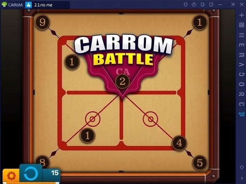 Carrom Pro Battle Gameplay Screen Carrom Pro Battle Gameplay